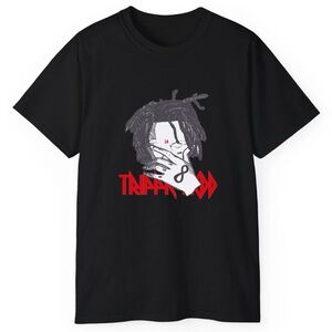 Trippie Redd Black Graphic cotton T-Shirt